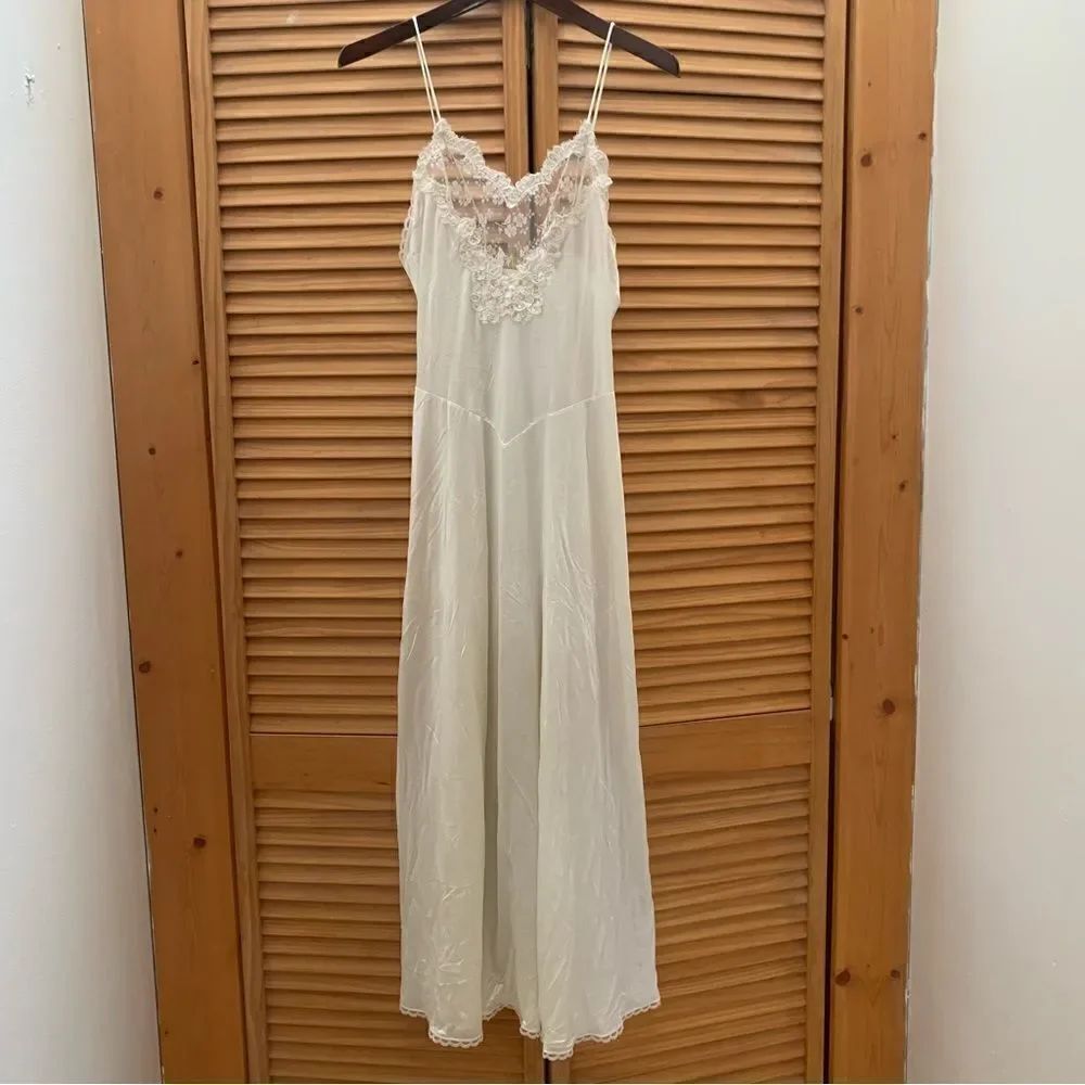 Vintage Victoria Secret Gold Label Maxi Slip Dress Small